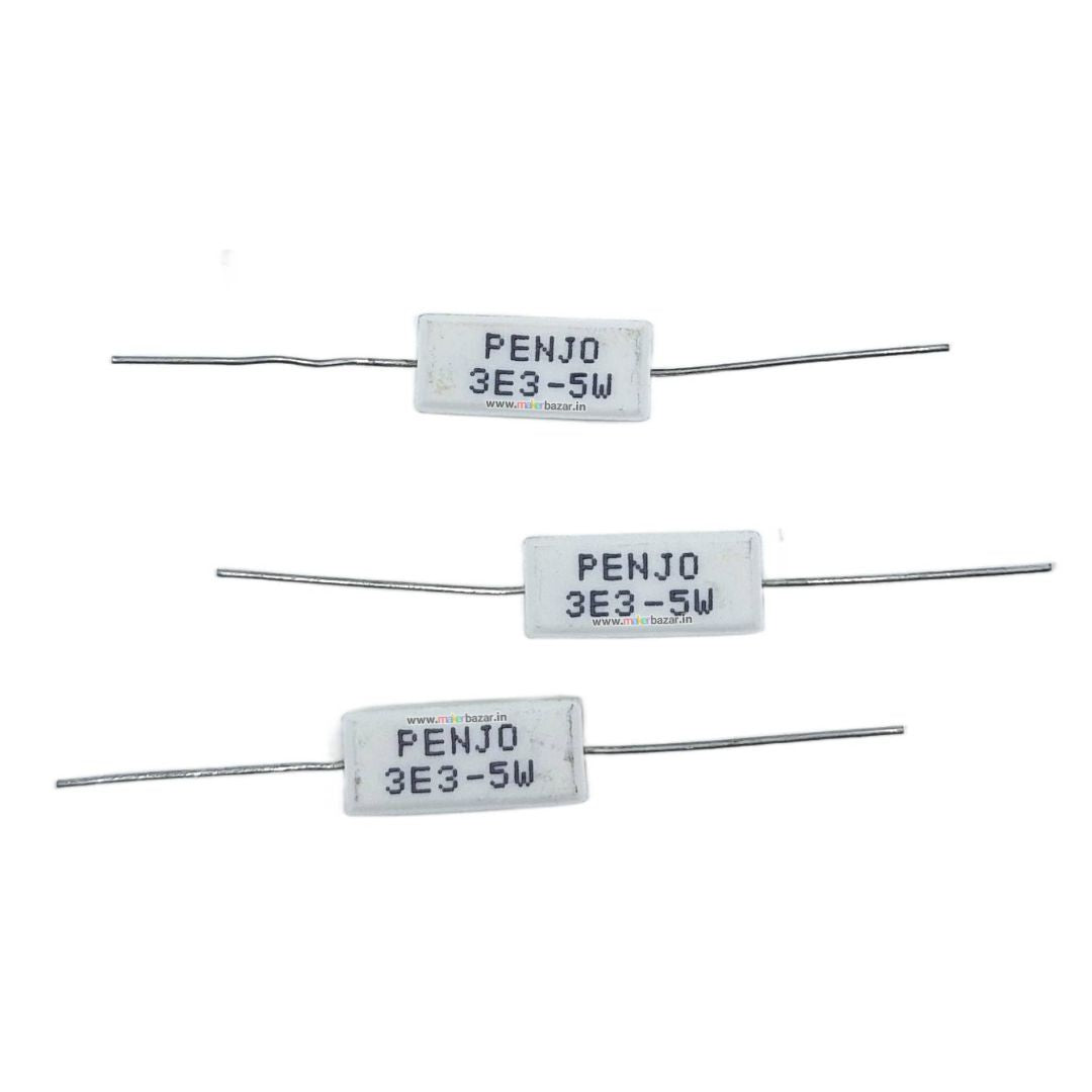 VISHAY-DALE CW-5 Series 5 Ohm Wirewound Audio Resistor - 6.5W for Reliable Performance in Electronic Applications