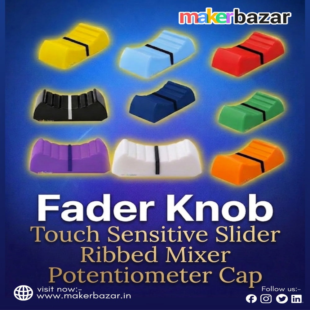 Fader Knob Touch Sensitive Slider Ribbed Mixer Potentiometer Cap