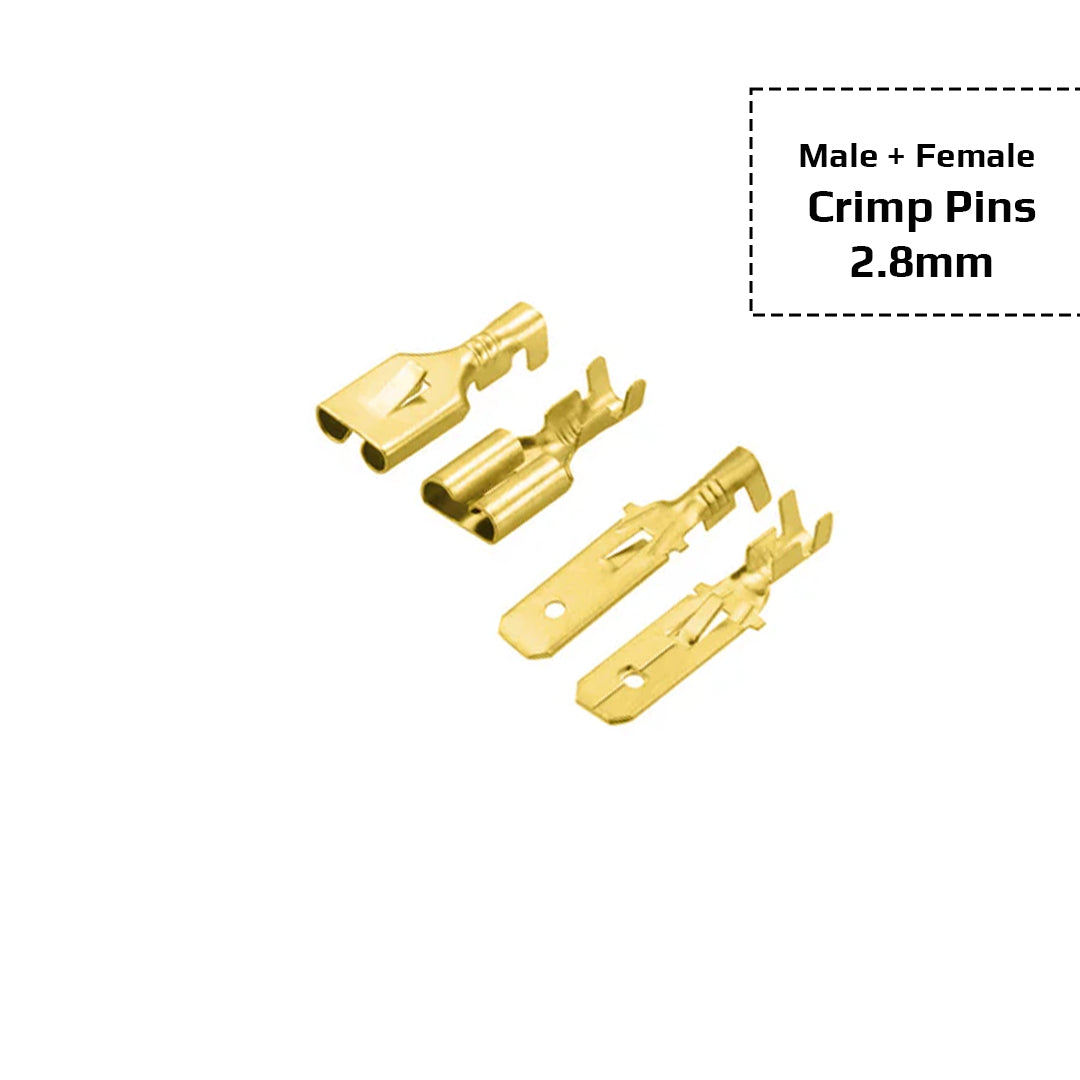 Electrical Wire Connector Male Female Spade Crimp Thimble Pins