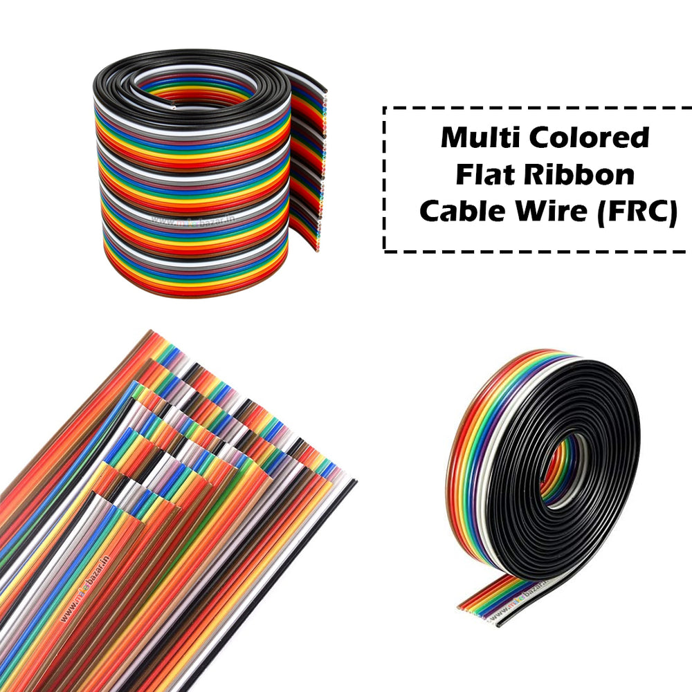 Cable Color Ribbed Multi Colored Flat Ribbon Cable Wire for Efficient Internal Wiring