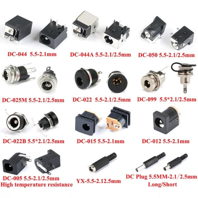 Female DC Barrel Power Jack Plug Connector