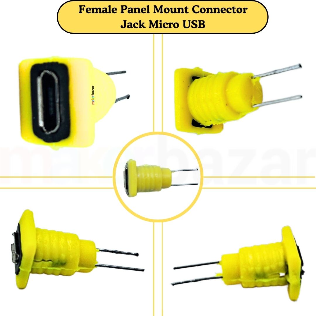 (Low Cost) Female USB Panel Mount Connector With Moulded Wire