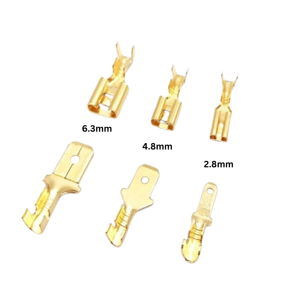 Versatile 2.8/4.8/6.3mm Electrical Wire Connector Male Female Crimp ...