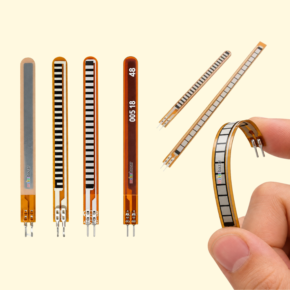 Flex Sensor Bend Sensor for Hand Gesture Recognition