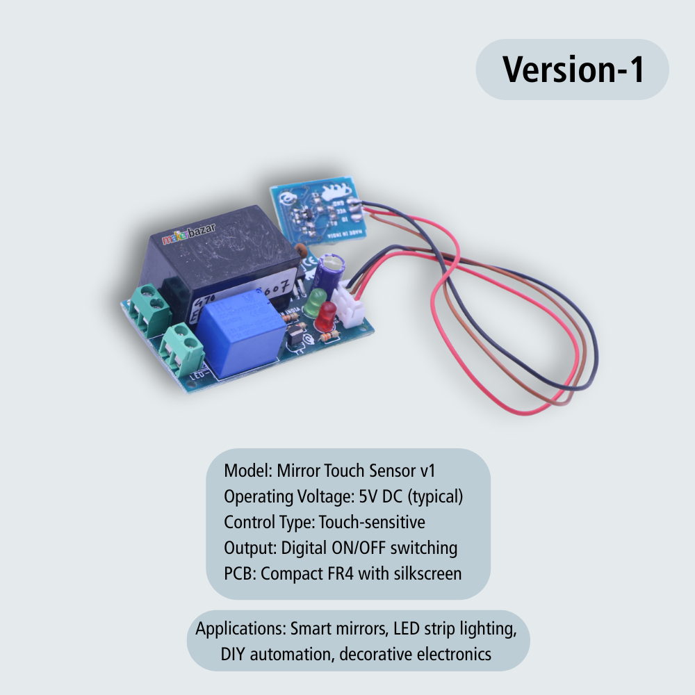 Mirror Touch Sensor Smart Switch [Made In India]