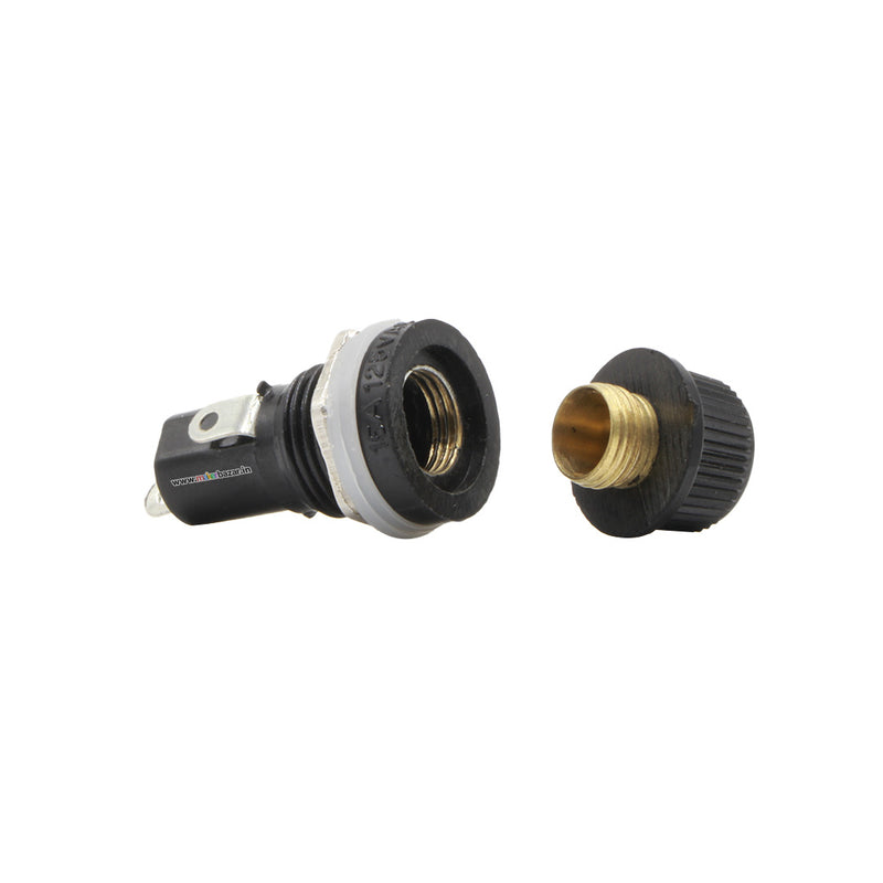 10A 250V Fuse Holder Socket for 5x20mm Glass Cartridge Fuses