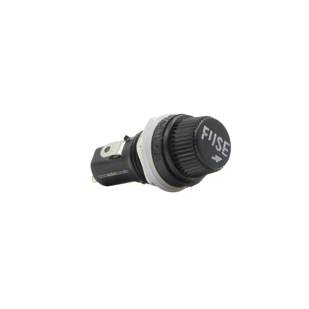 10A 250V Fuse Holder Socket for 5x20mm Glass Cartridge Fuses