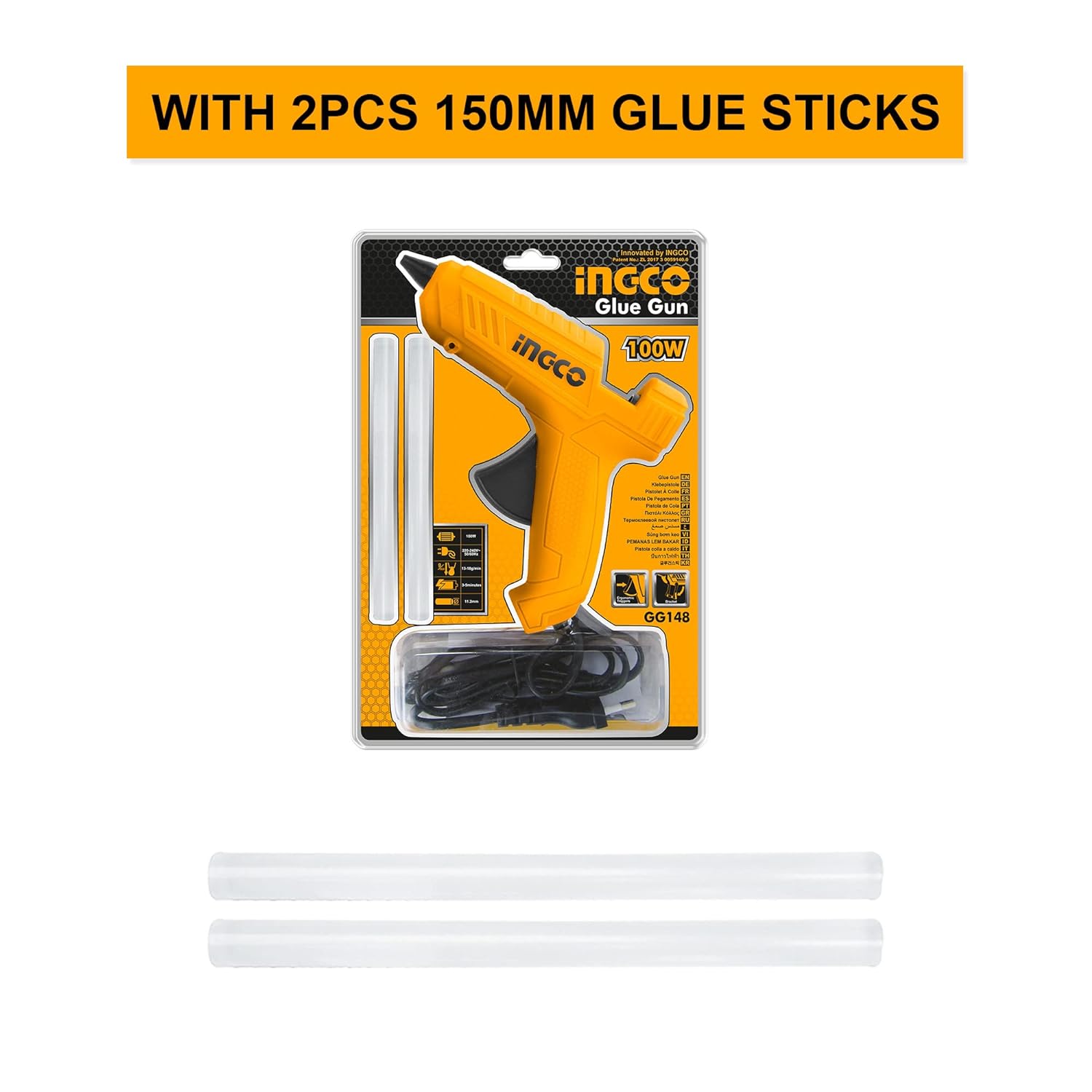 Ingco: Hot Glue Guns with Glue-Gun Adhesive Sticks