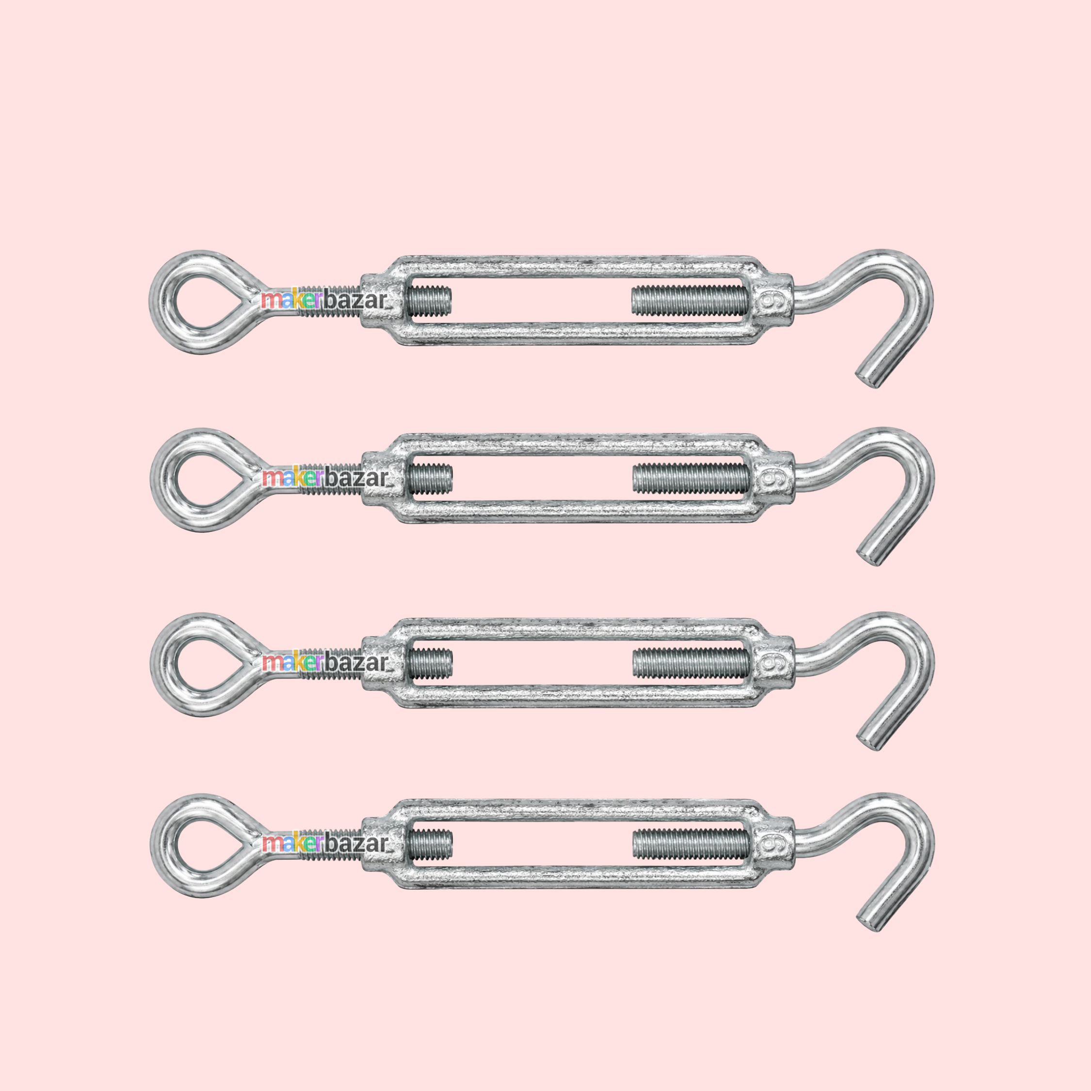GI Hook & Eye Turnbuckle Hook Wire Rope Tensioner