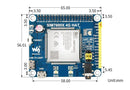 Waveshare: 17372 SIM7600G-H 4G HAT For Raspberry Pi, LTE Cat-4 4G / 3G / 2G Support