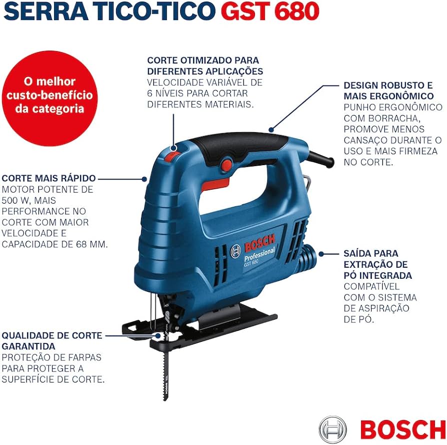 Bosch: GST 680 Professional Corded Electric Jigsaw