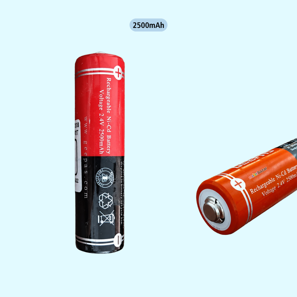 Geepas: 2.4V Size-2SC Cell NiCd Rechargeable Battery with Button Top