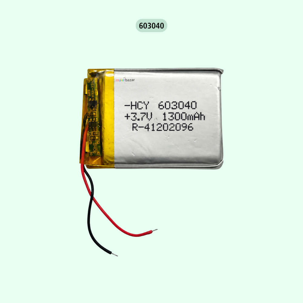 Generic: 3.7V 1300mAh Lithium Polymer LiPo Rechargeable Battery