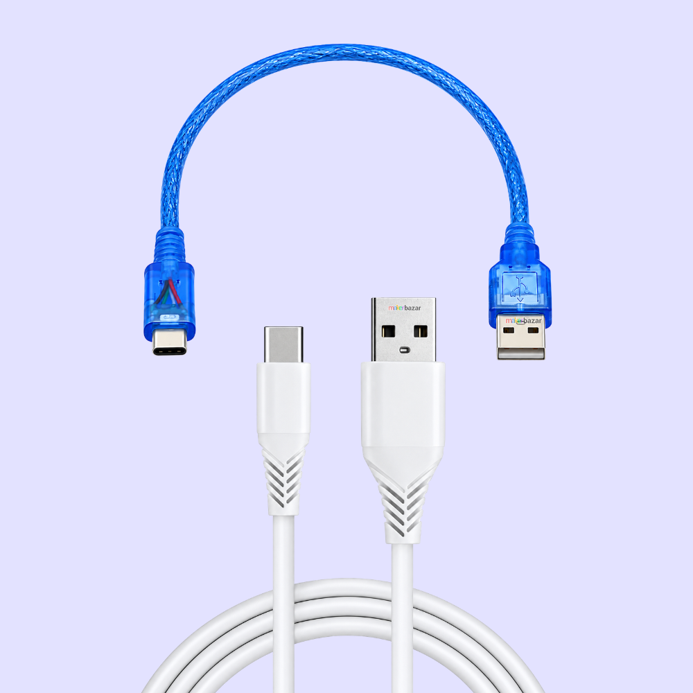 Generic: (Low Cost) Type-C USB Cable Black/White