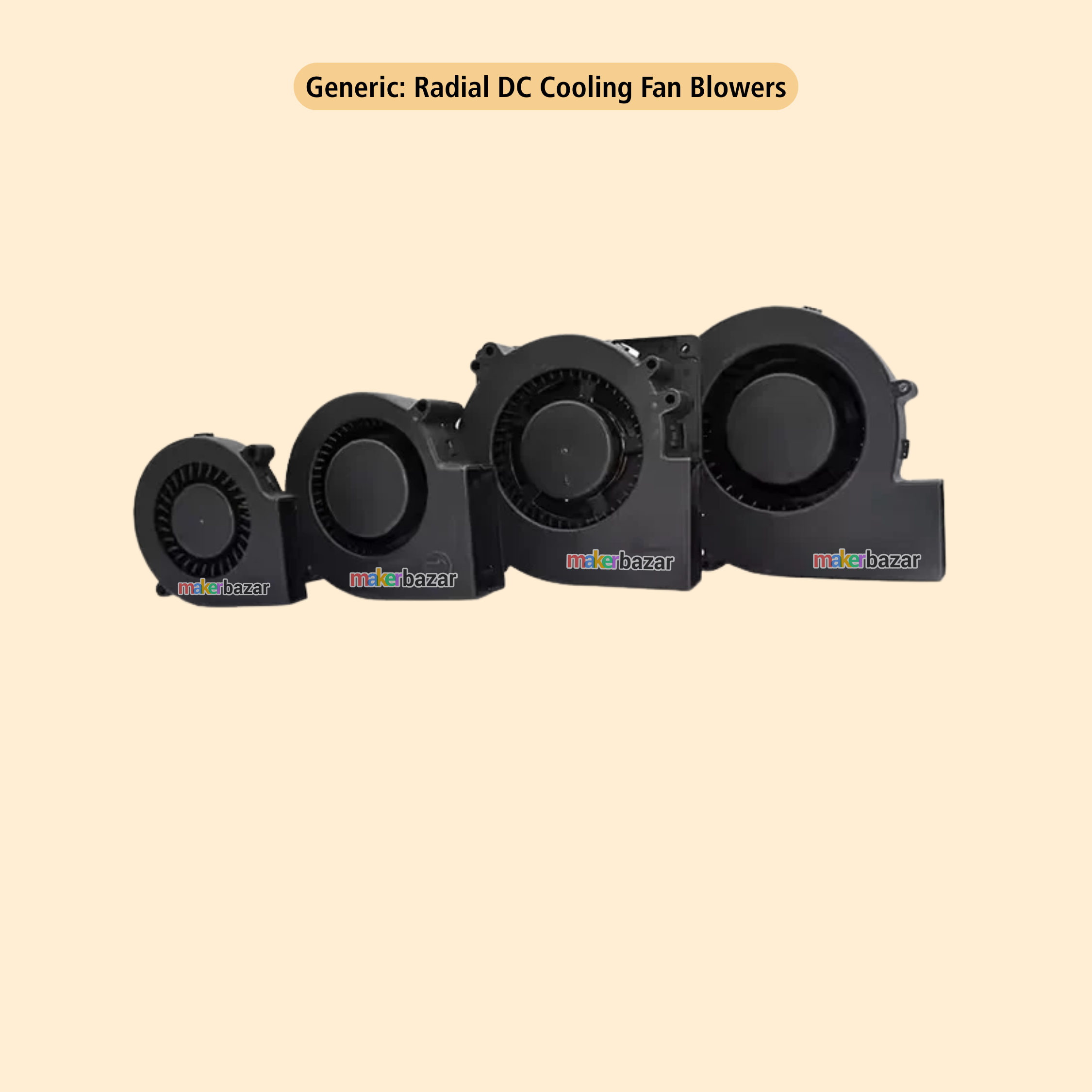 Generic: Radial DC Cooling Fan Blowers