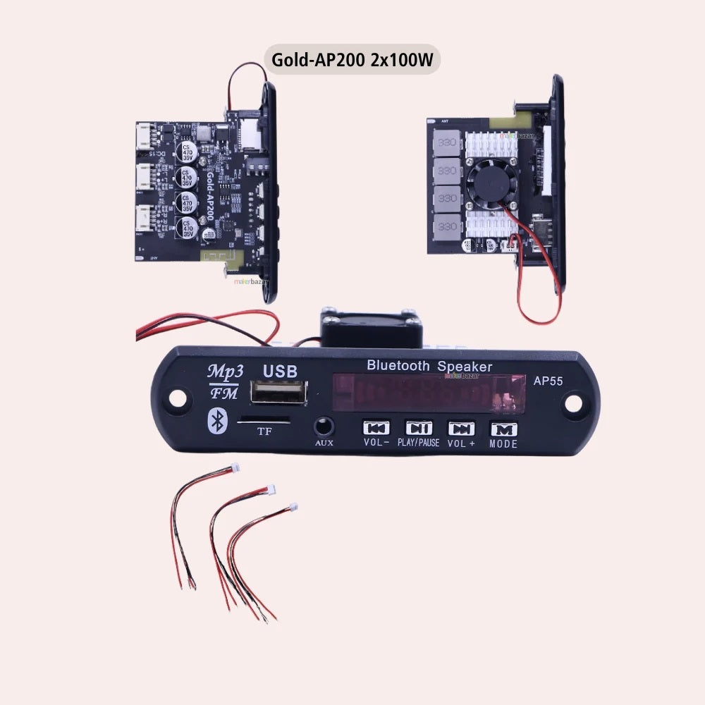 Bluetooth Audio Music Player Module with Frame & Display
