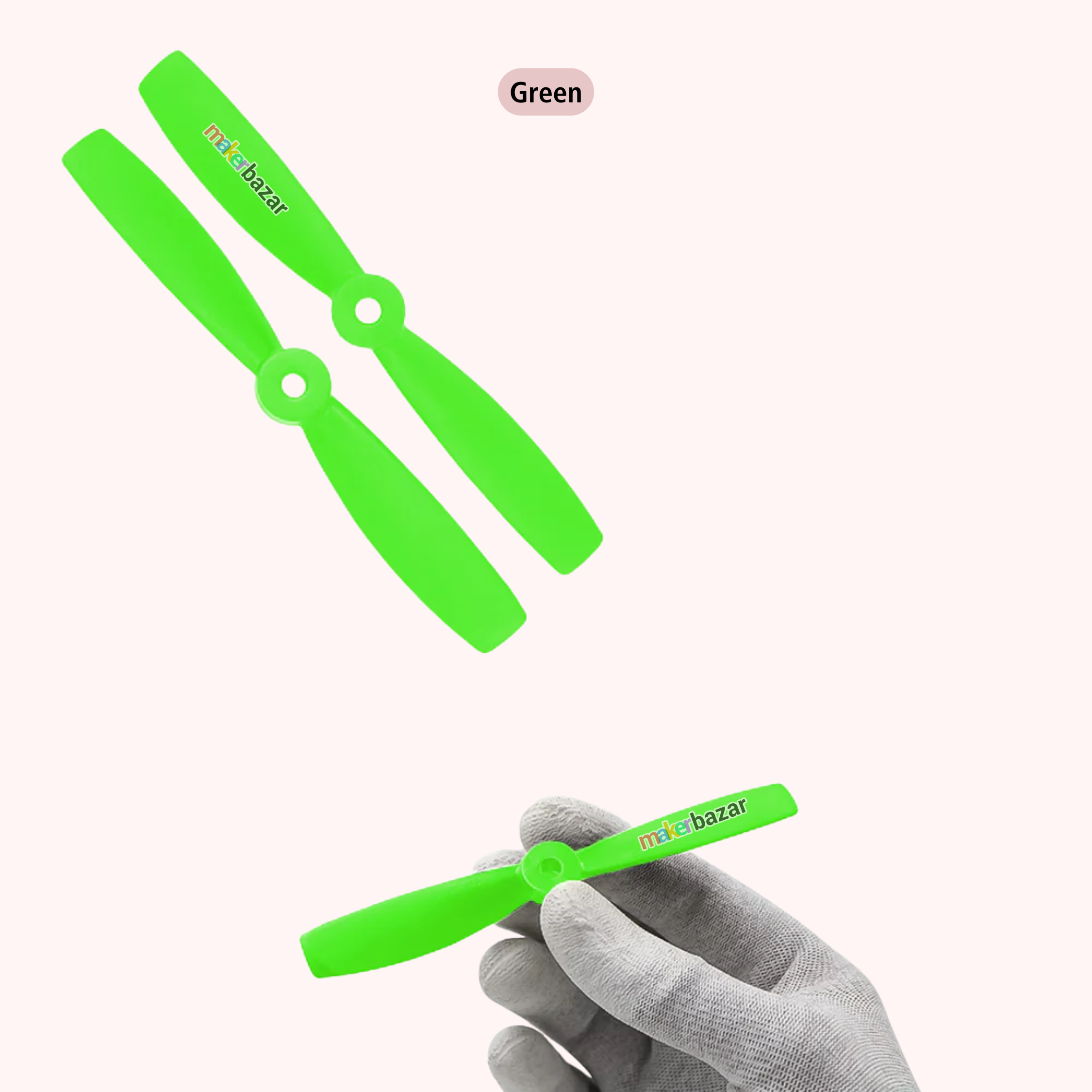 2-Blades 4.5mm Propellers For Drone/Quadcopters CW + CCW (1-Pair)