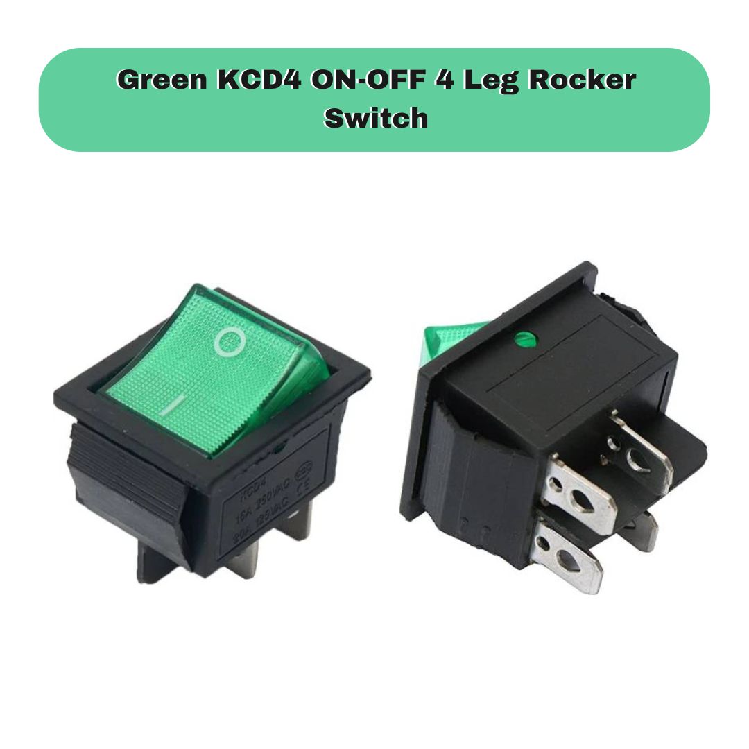 KCD4 16A 250V DPST ON-OFF 4 Leg Rocker Switch