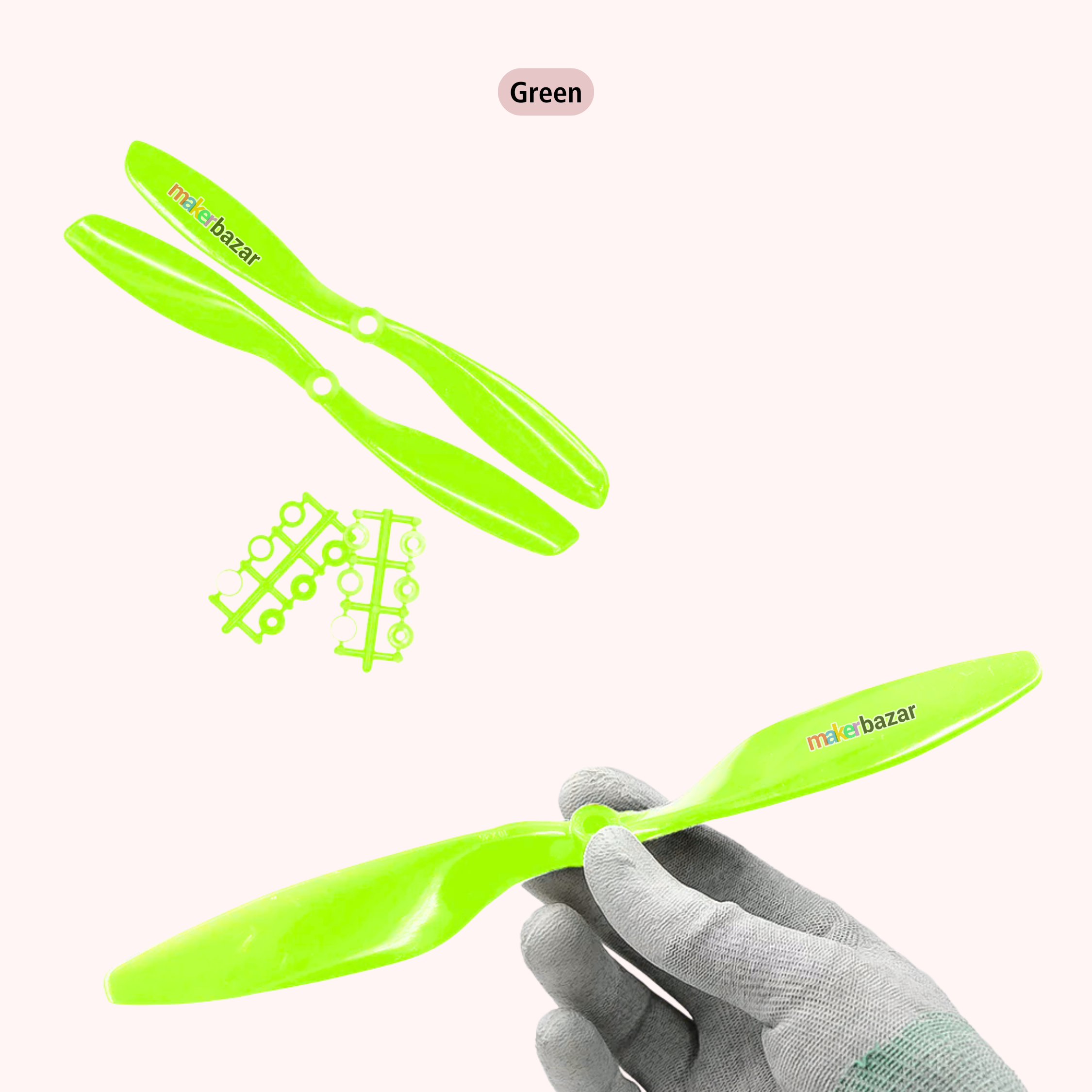 2-Blades 4.5mm Propellers For Drone/Quadcopters CW + CCW (1-Pair)