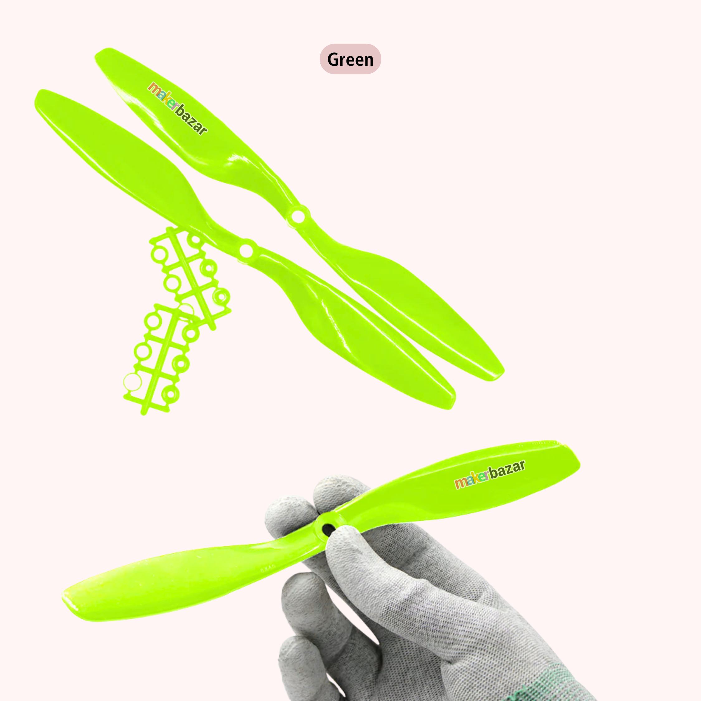 2-Blades 4.5mm Propellers For Drone/Quadcopters CW + CCW (1-Pair)