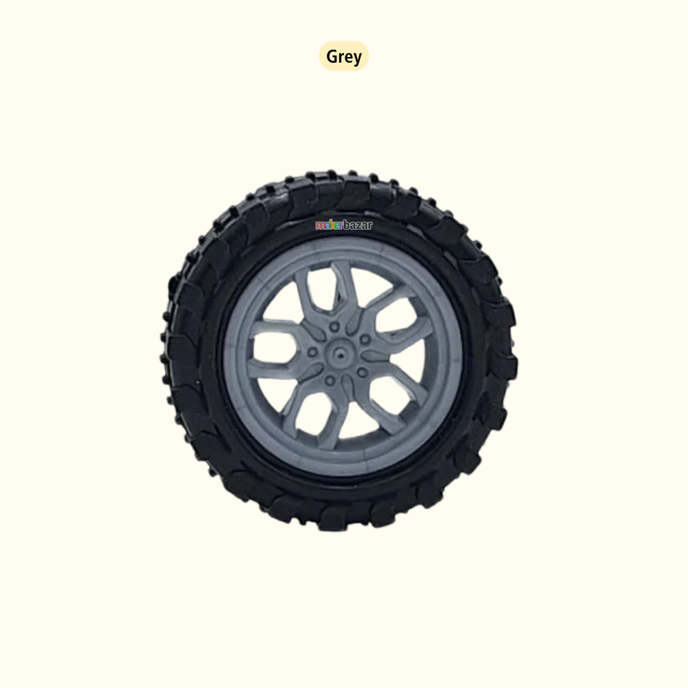 30x11mm DIY Plastic Wheels for 2mm Shaft RC Toys Motor
