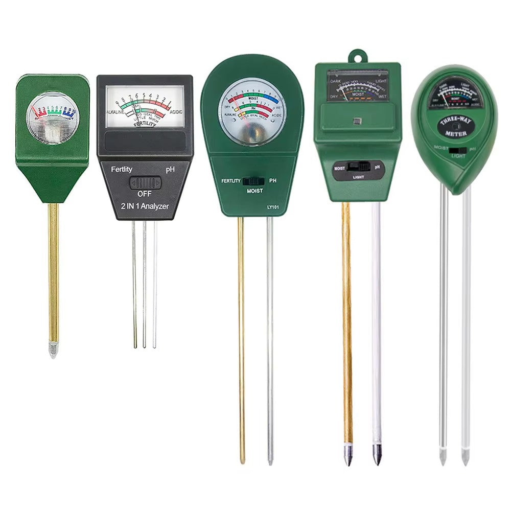 Three Way Soil Meter For Moisture, Light Intensity and pH Testing Mete