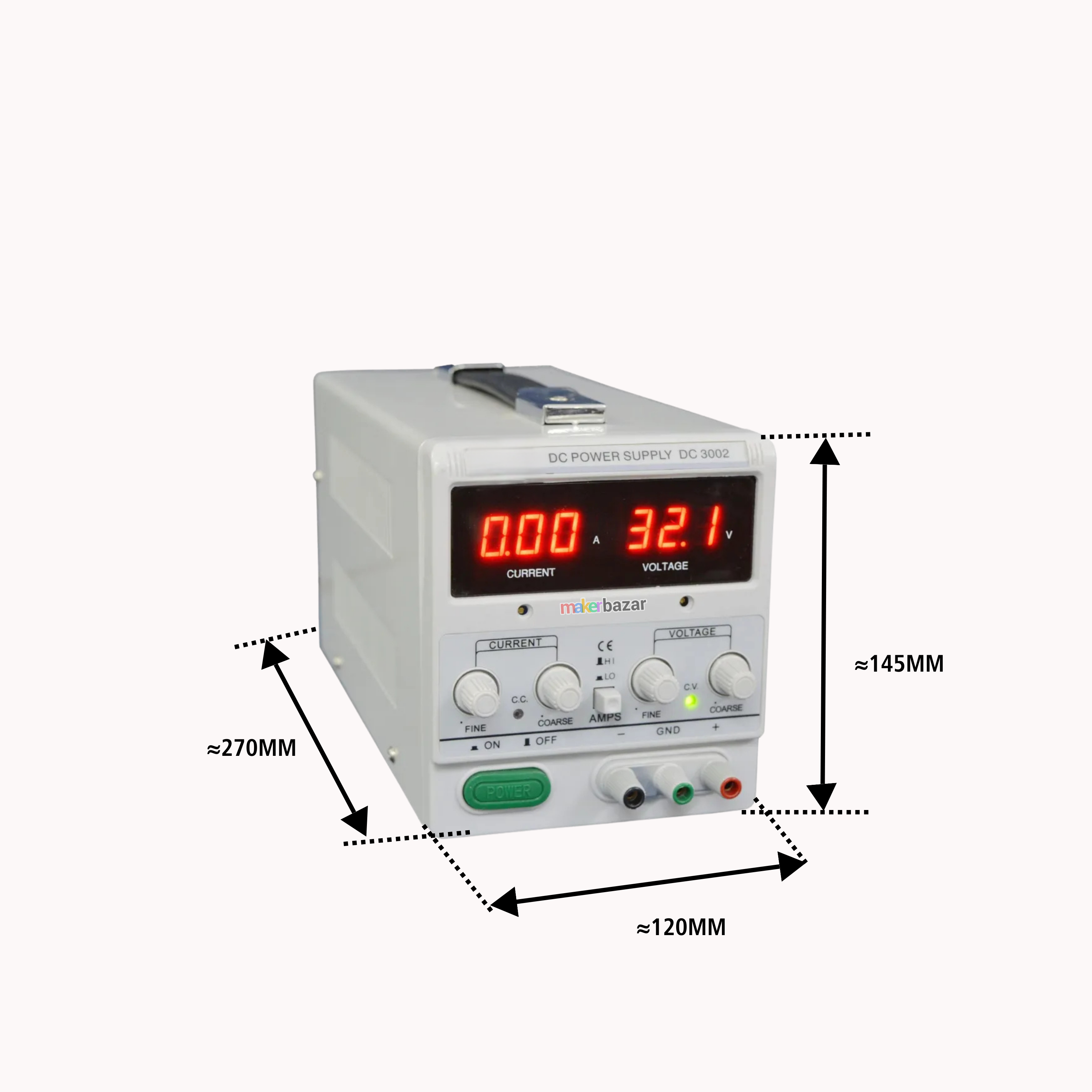 HTC DC-3002 0–30V 2A Linear Regulated DC Power Supply