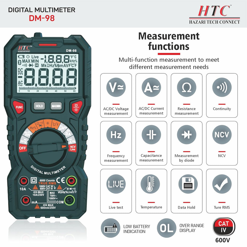 Digital Multimeterhtc Buy HTC DM-98 All-in-One Digital Multimeter
