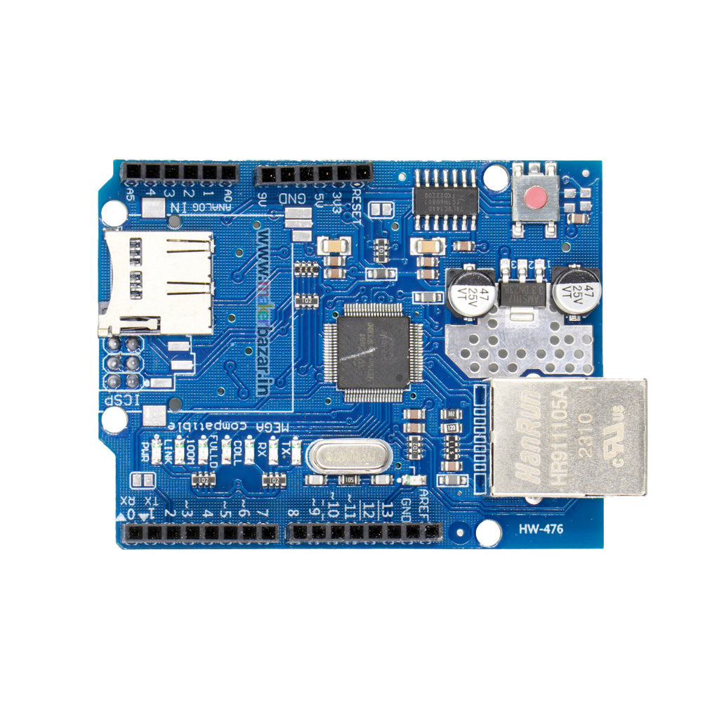 Ethernet W5100 Shield Network Expansion Board with Micro SD Card Slot