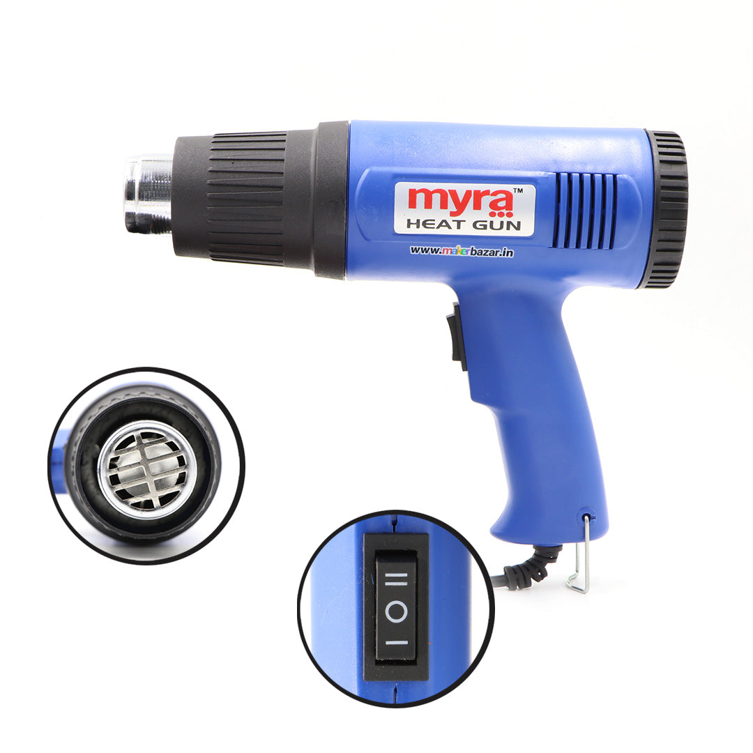 Myra: Dual Temperature Hot Air Heat Gun 1500W - Good Quality