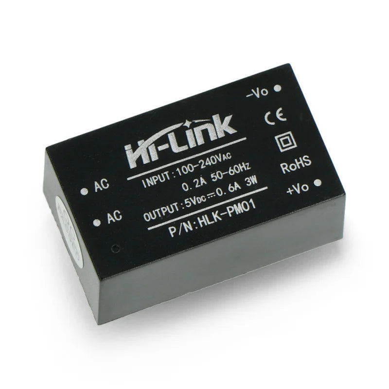 Hi-Link Power Supply HLK-PM01 100V-240VAC / 5VDC - 0.6A 3W