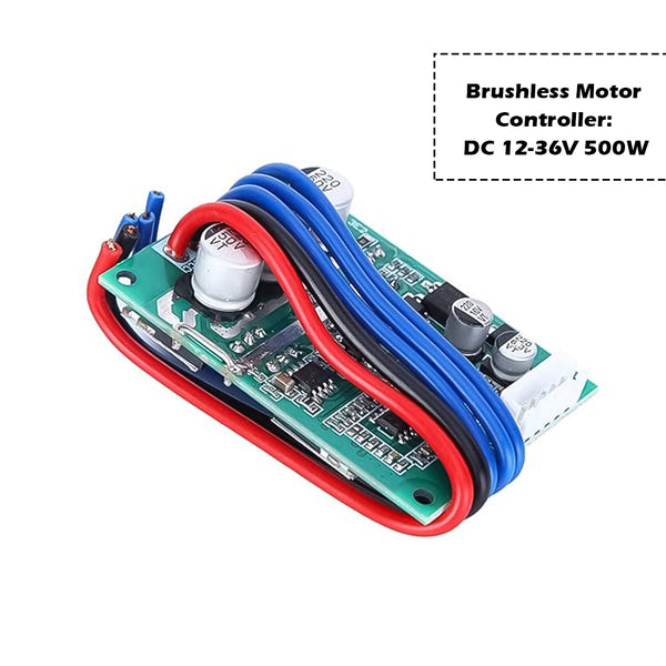 [Type-3] DC 12-36V 500W Brushless Motor Controller Driver Board Assembled No Hall