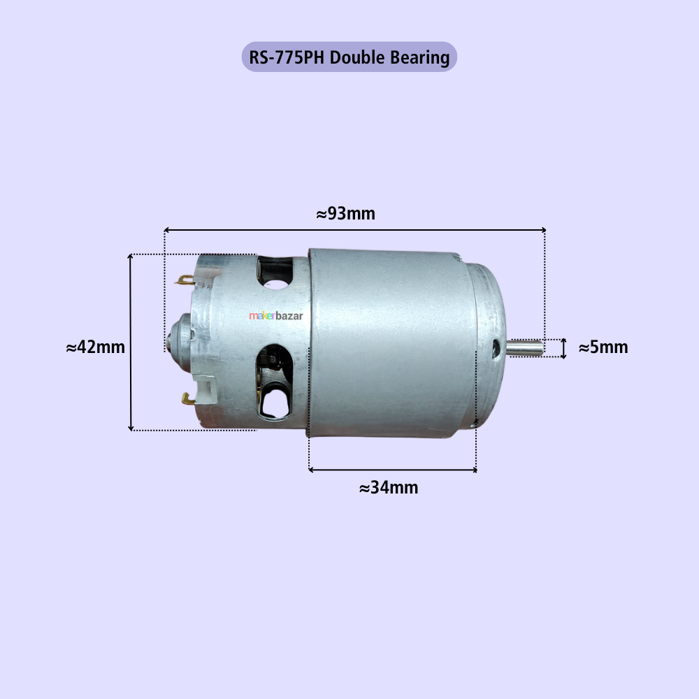 High-Torque Drill Motor with Ball Bearings