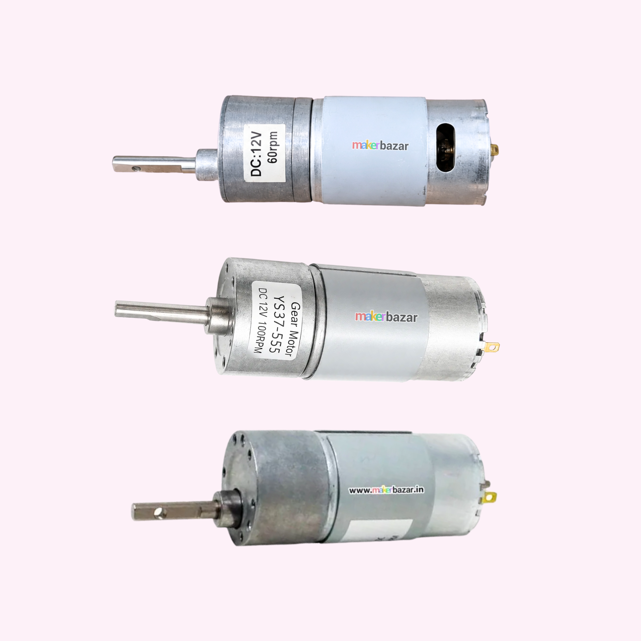 High Torque 555 DC Electric Gear Motor
