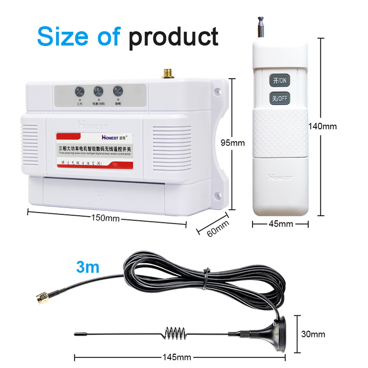 Buy HT-3810YB-1 380V High-Power Three-Phase Remote Control Switch for ...