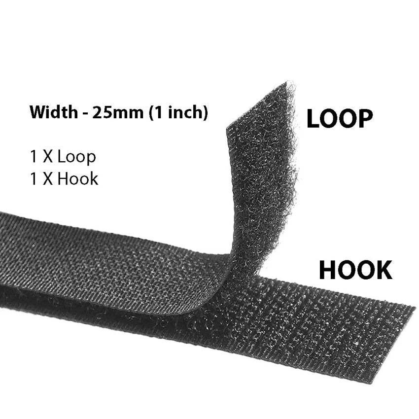 Velcro Strips Roll Hook+Loop (in Meter)