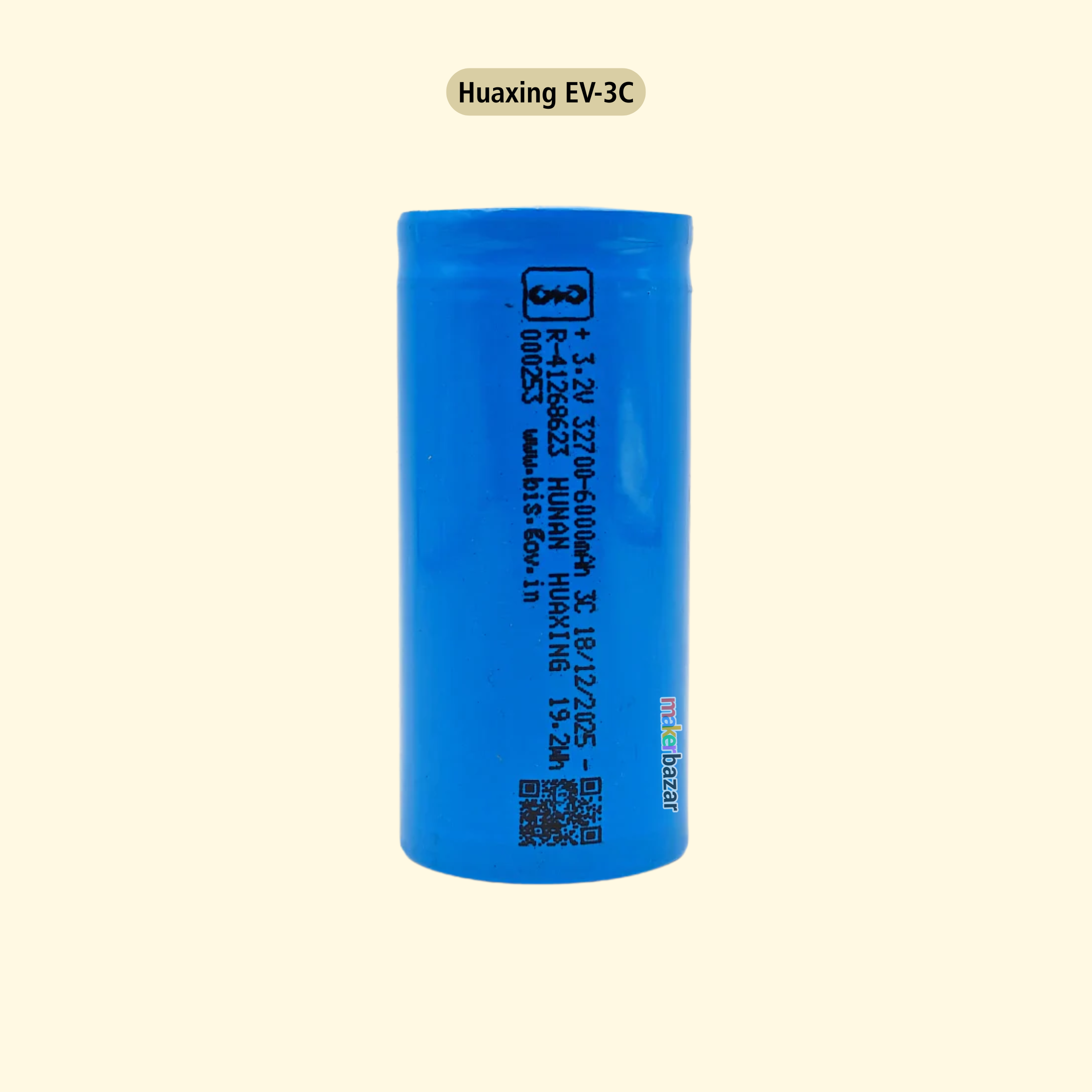 32700 32650 3.2V Rechargeable 6000mAh LifePO4 Battery Cell