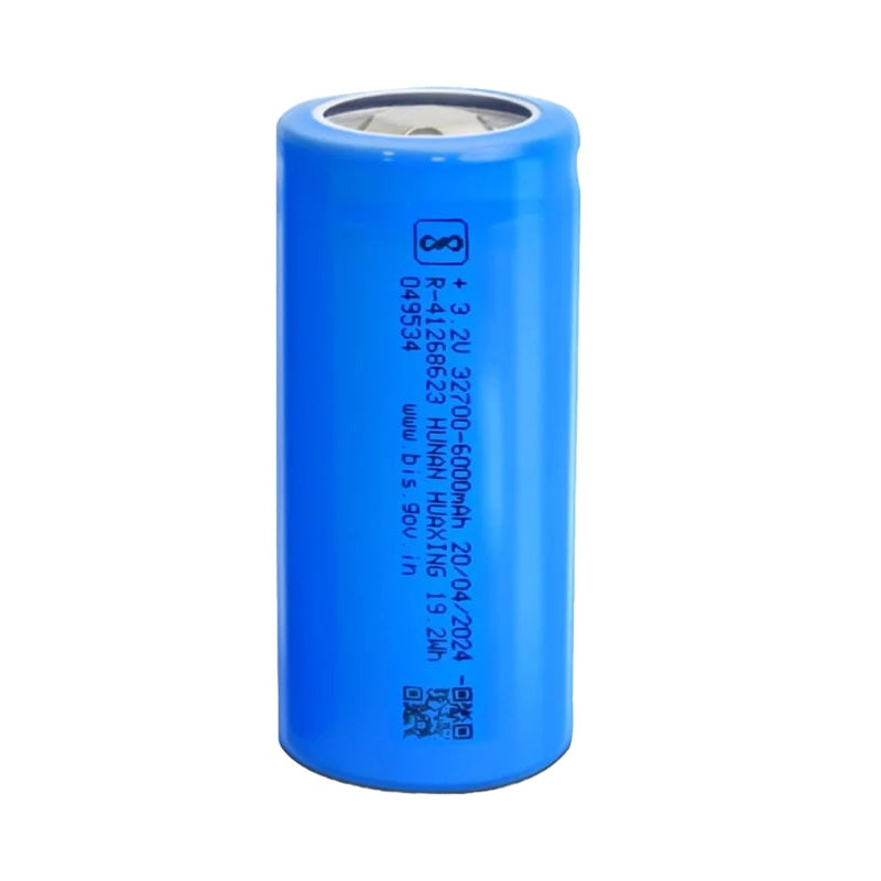 32700 32650 3.2V Rechargeable 6000mAh LifePO4 Battery Cell