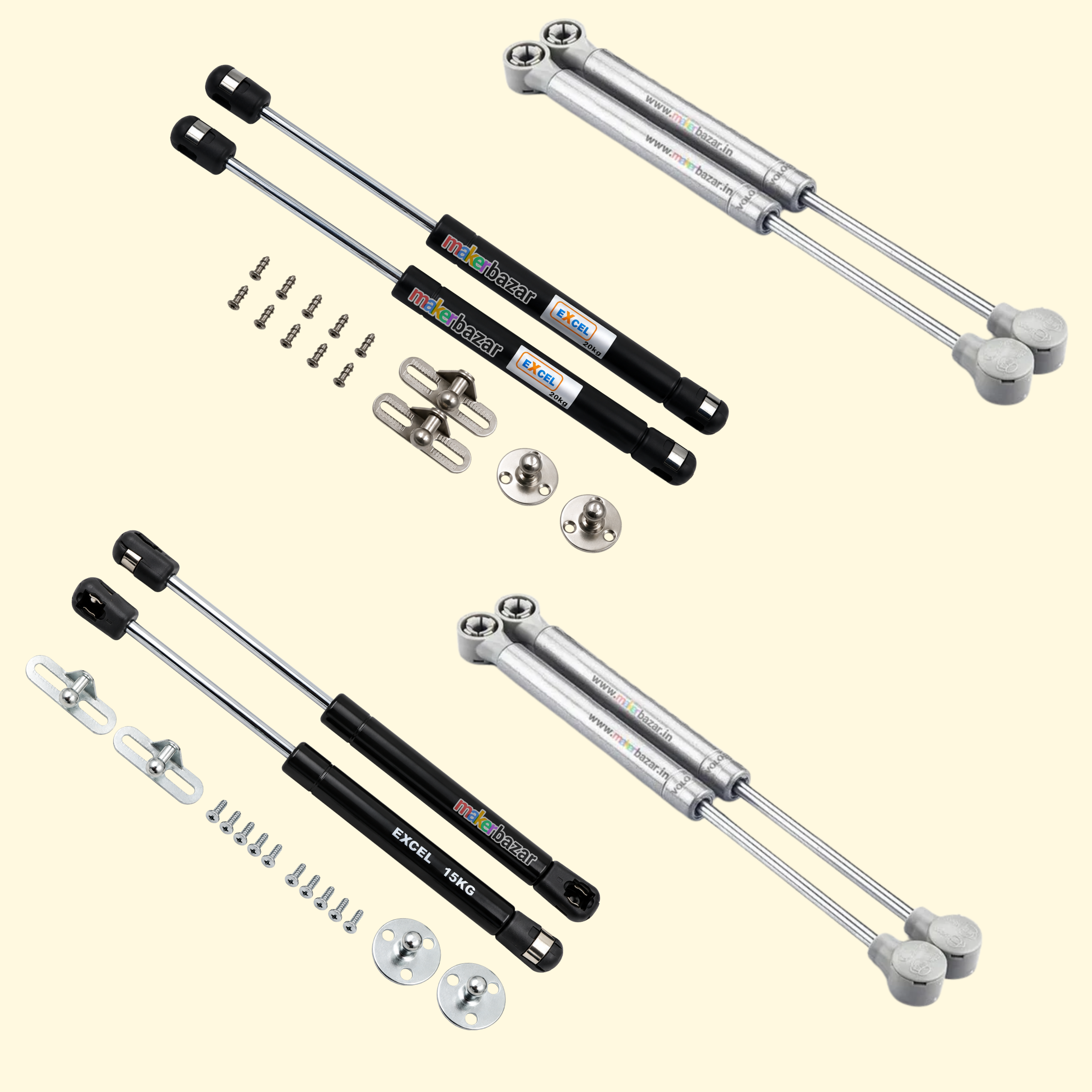 Hydraulics Gas Spring Lift Support (Set of 2)