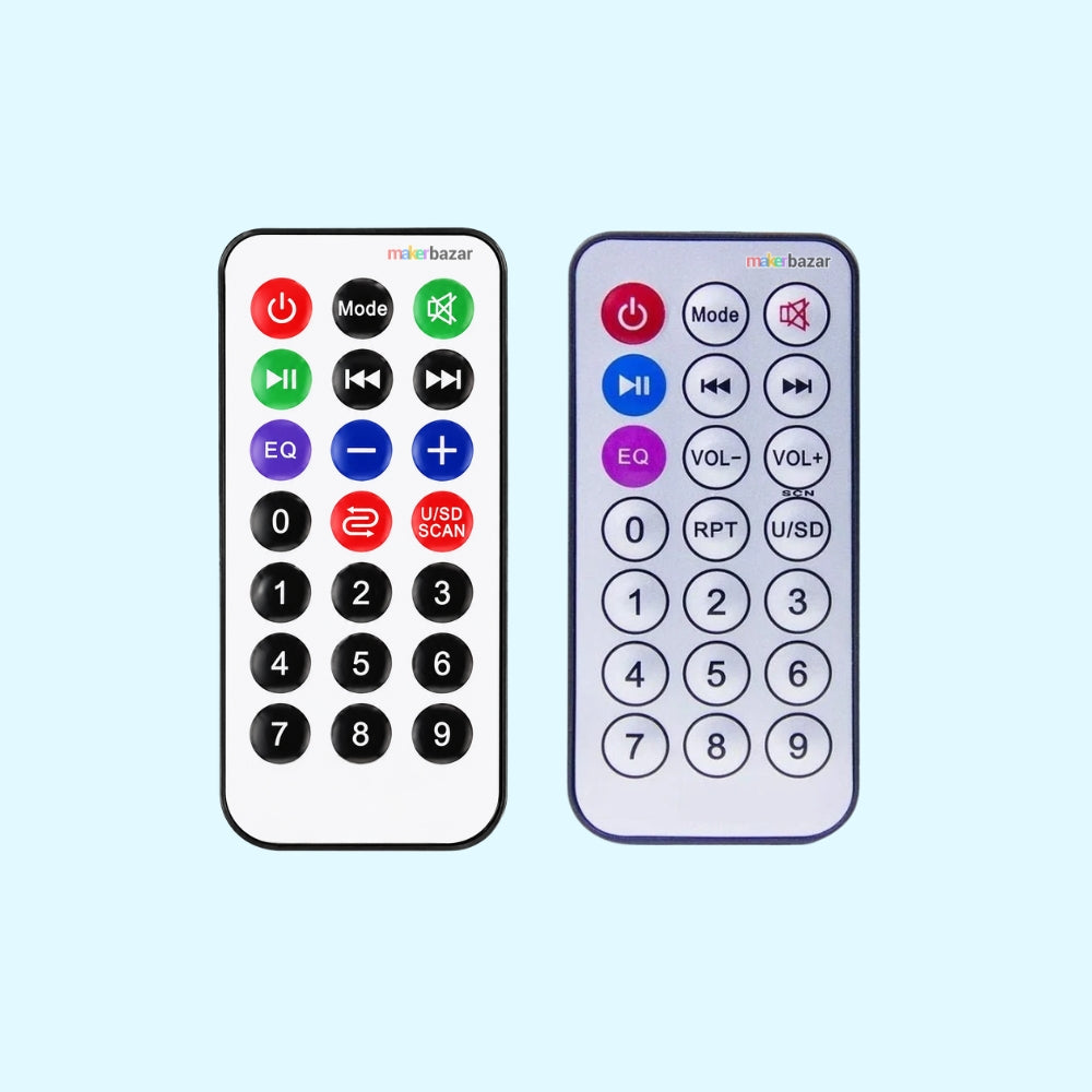 Infrared IR Slim Remote Controller for RC Devices/Audio Player/DIY Projects