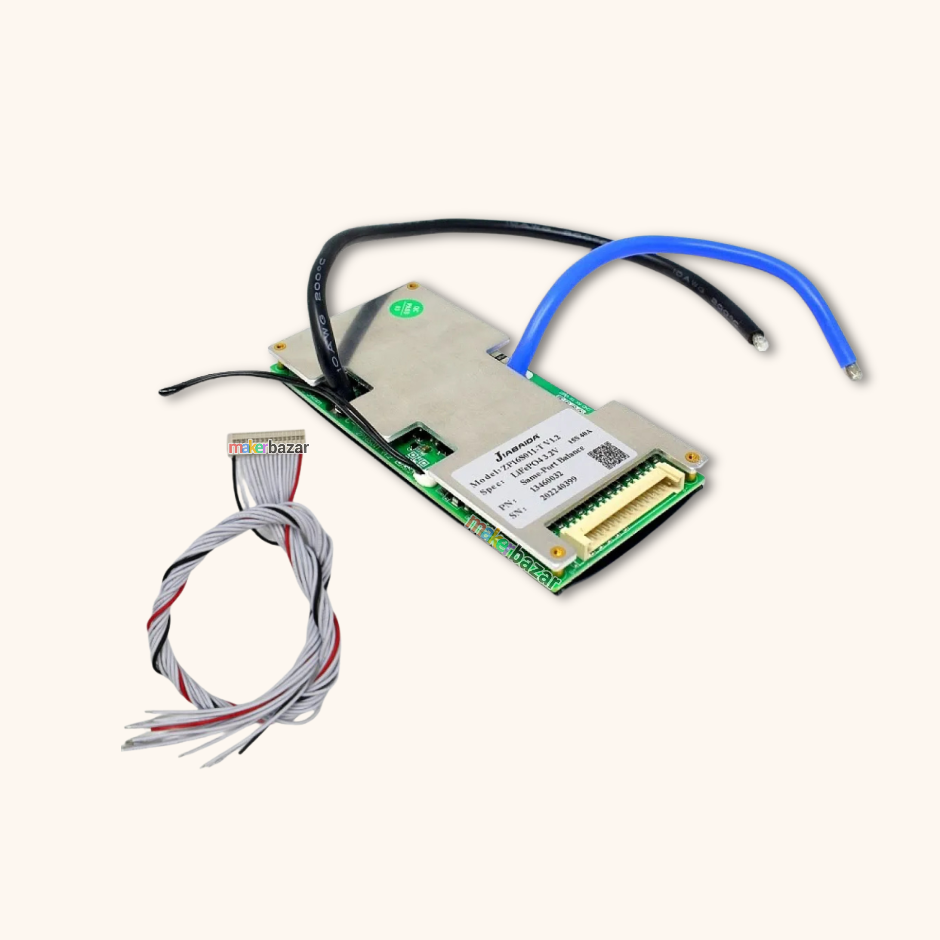 JIABAIDA JBD 15S Series 48V LiFePO4 BMS V1.2 Battery Management System