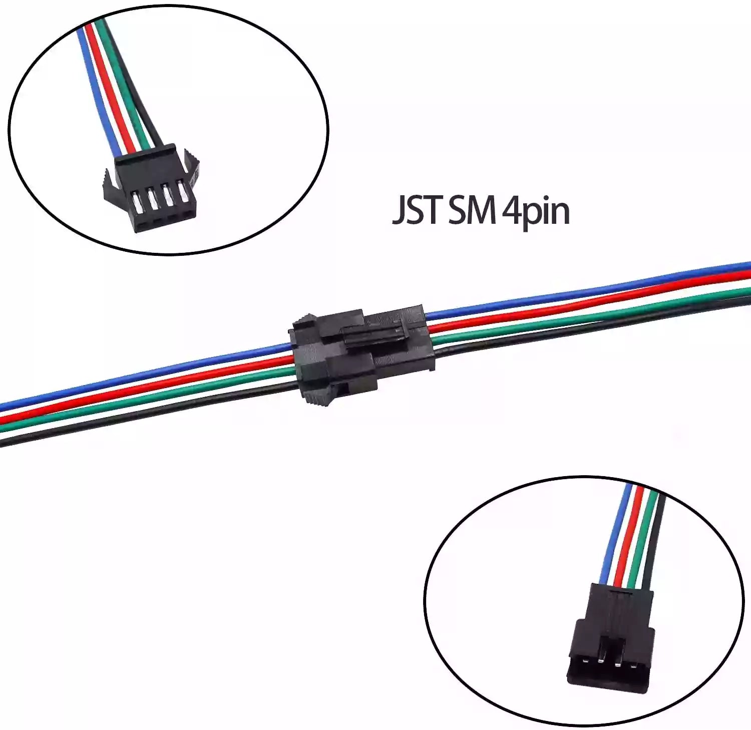 JST-SM Male-Female Battery Connector with Wire