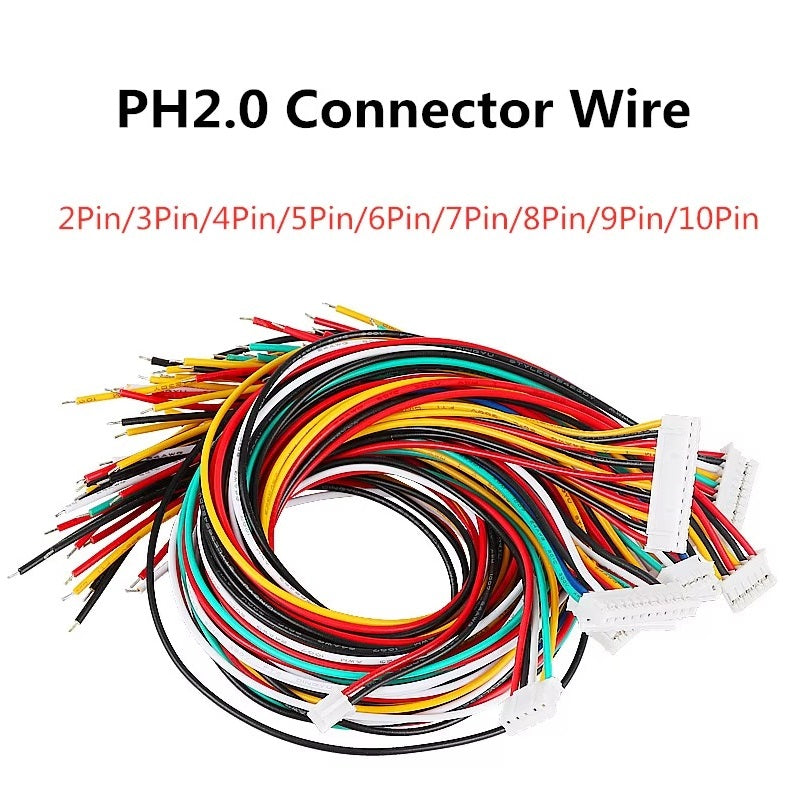 JST PH 2.0mm Female Connector with Wire 11-inch