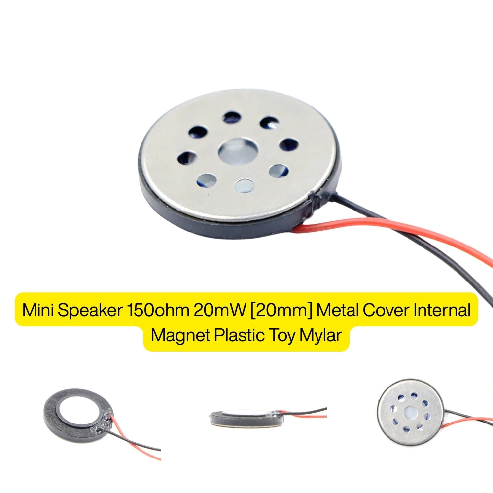 20mm Mini Mylar Speaker Plastic Toy Speaker