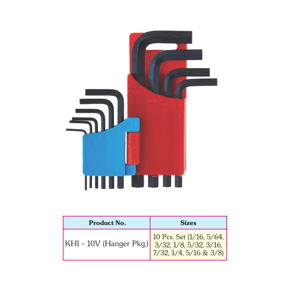 Taparia: Allen Key Set Black Finish