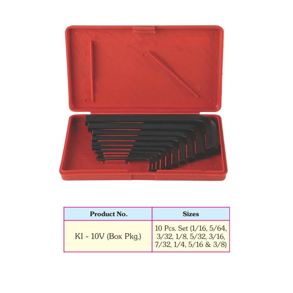 Taparia: Allen Key Set Black Finish