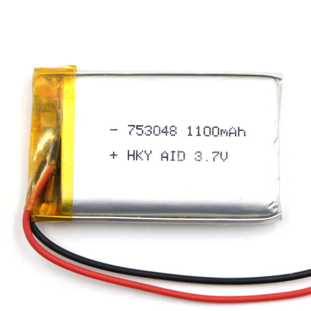Generic: 3.7V 1100mAh Lipo Battery - Single Cell Lithium Polymer Battery