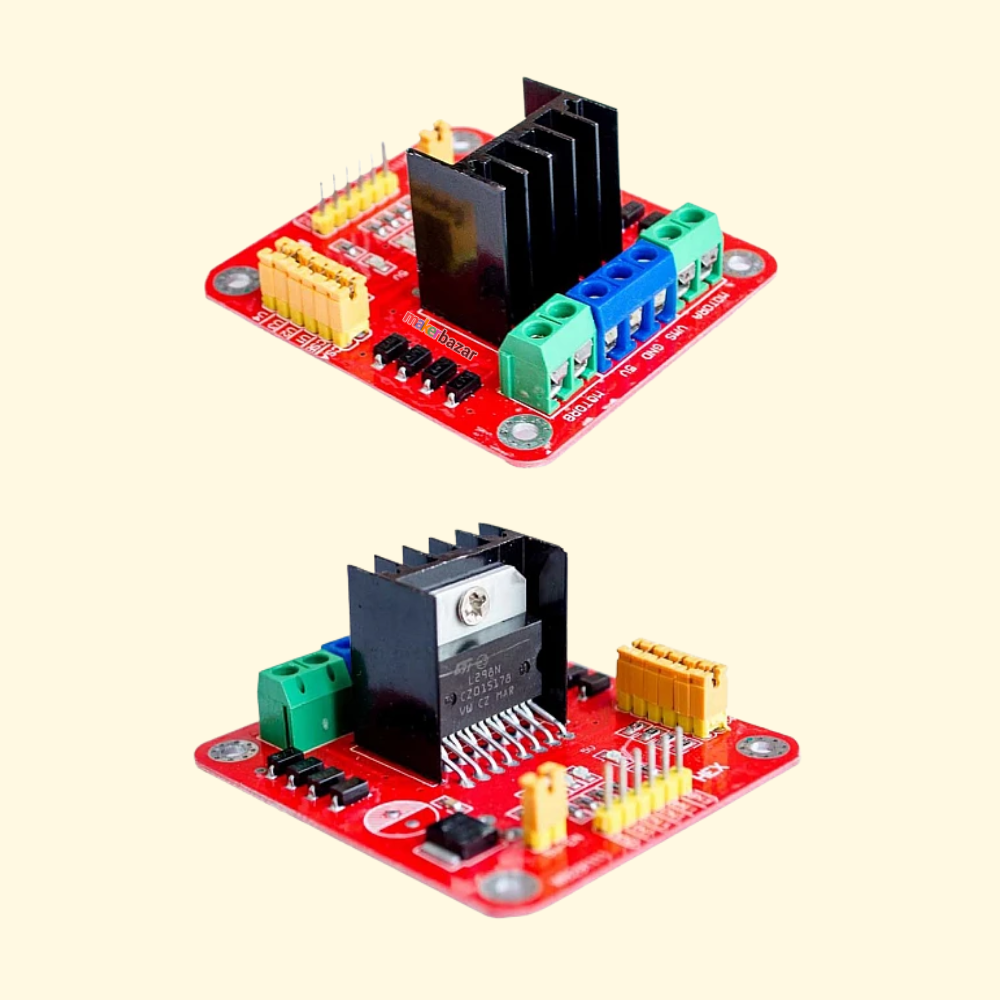 L298N Dual H-Bridge 2A DC Stepper Motor Driver Module