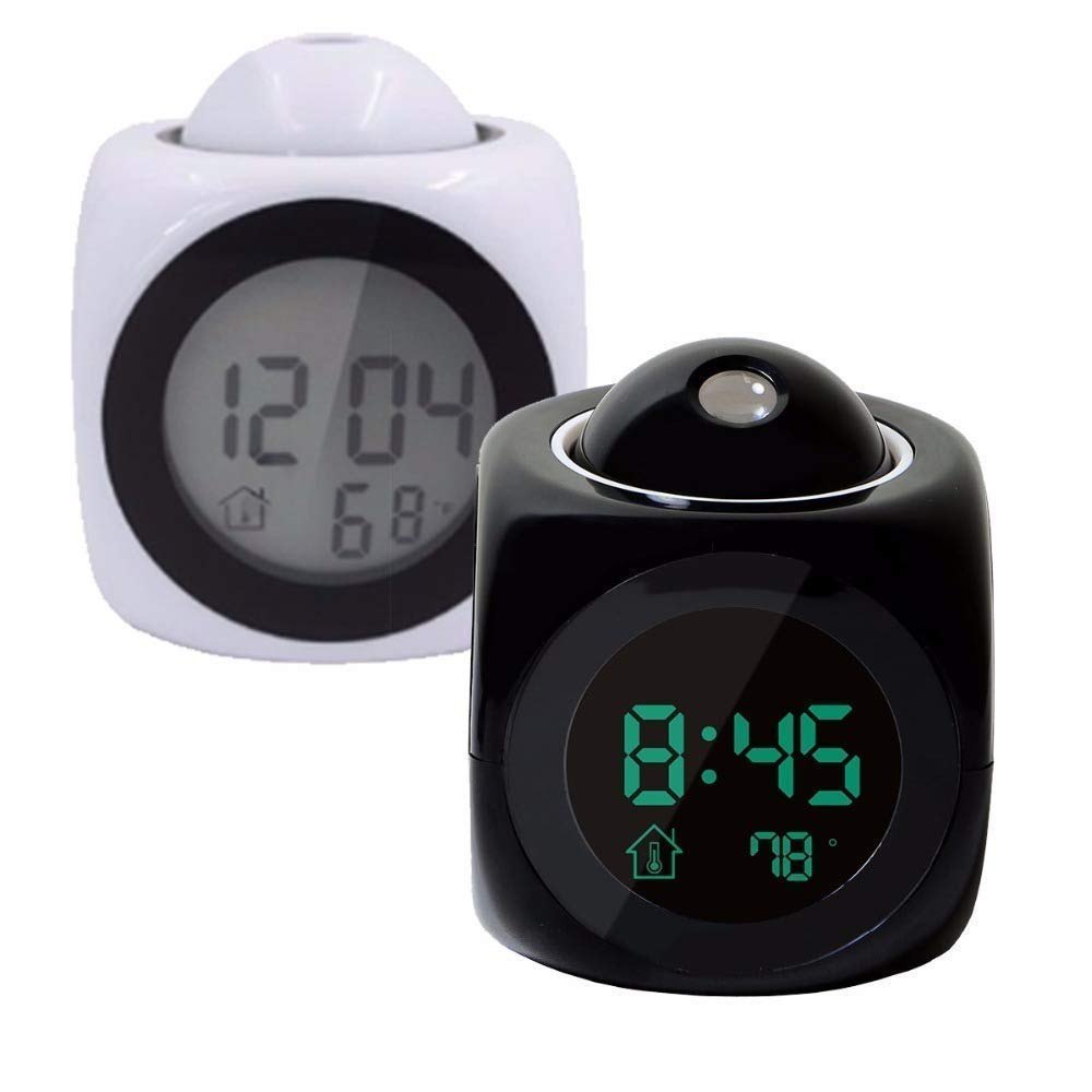 Digital Alarm Clock with Projector Time Display