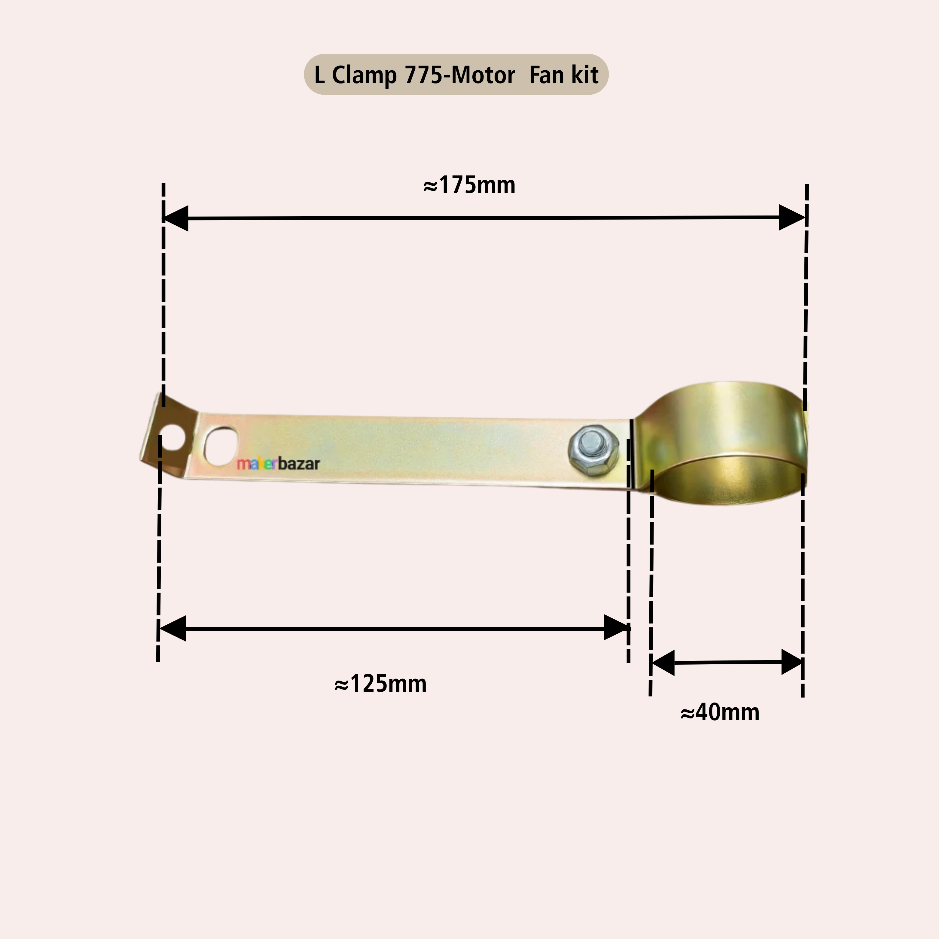 Heavy-Duty Motor Holding Bracket - Fan Kit